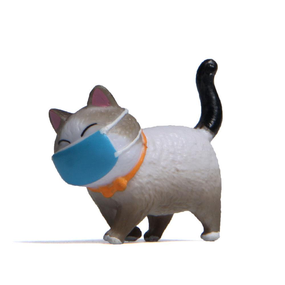 Mô Hình Chú Mèo Bằng PVC Trang Trí Tiểu Cảnh