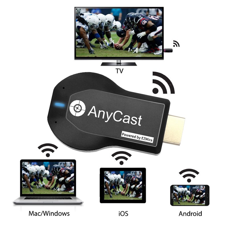 Thông Minh Thiết Bị Nhận Tín Hiệu Truyền Hình Ảnh Hd Không Dây Chromecast 2 Anycast Cho Tv Mobile