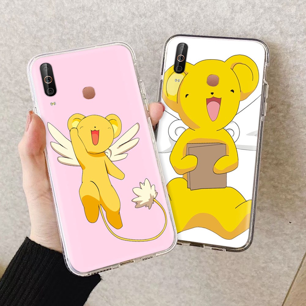 Ốp Điện Thoại Dẻo Trong Suốt Họa Tiết Hoạt Hình Thủ Lĩnh Thẻ Bài Sakura Kero Cho Samsung Galaxy S8 S9 S10 Lite Plus S7 Edge S10E 56gt