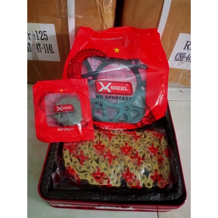 Nhông sên dĩa x1r chính hãng lắp ex 150,winer,winer x.sirius
