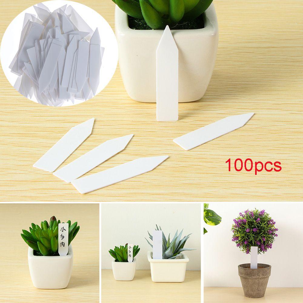 HECCEH Set 100 Thẻ Đánh Dấu Gieo Hạt Trồng Cây Chống Thấm Nước Có Thể Tá