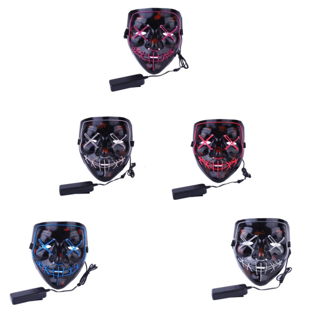 Mặt nạ dạ quang nhiều màu sắc hóa trang Halloween