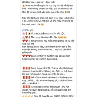 Gói Tắm Hoa Giải Hạn