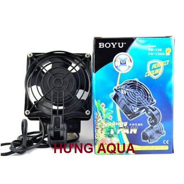 Quạt tản nhiệt - quạt làm mát bể thủy sinh cao cấp COOLING FAN BOYU FS-120 và FS-13 xoay 360 độ (chính hãng)