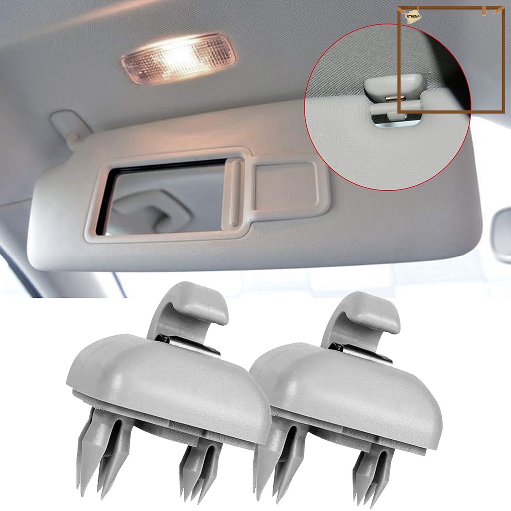 Set 2 móc kẹp tấm che nắng cho xe hơi Audi A4 B6 B7 Q5 A7 Q7 A5