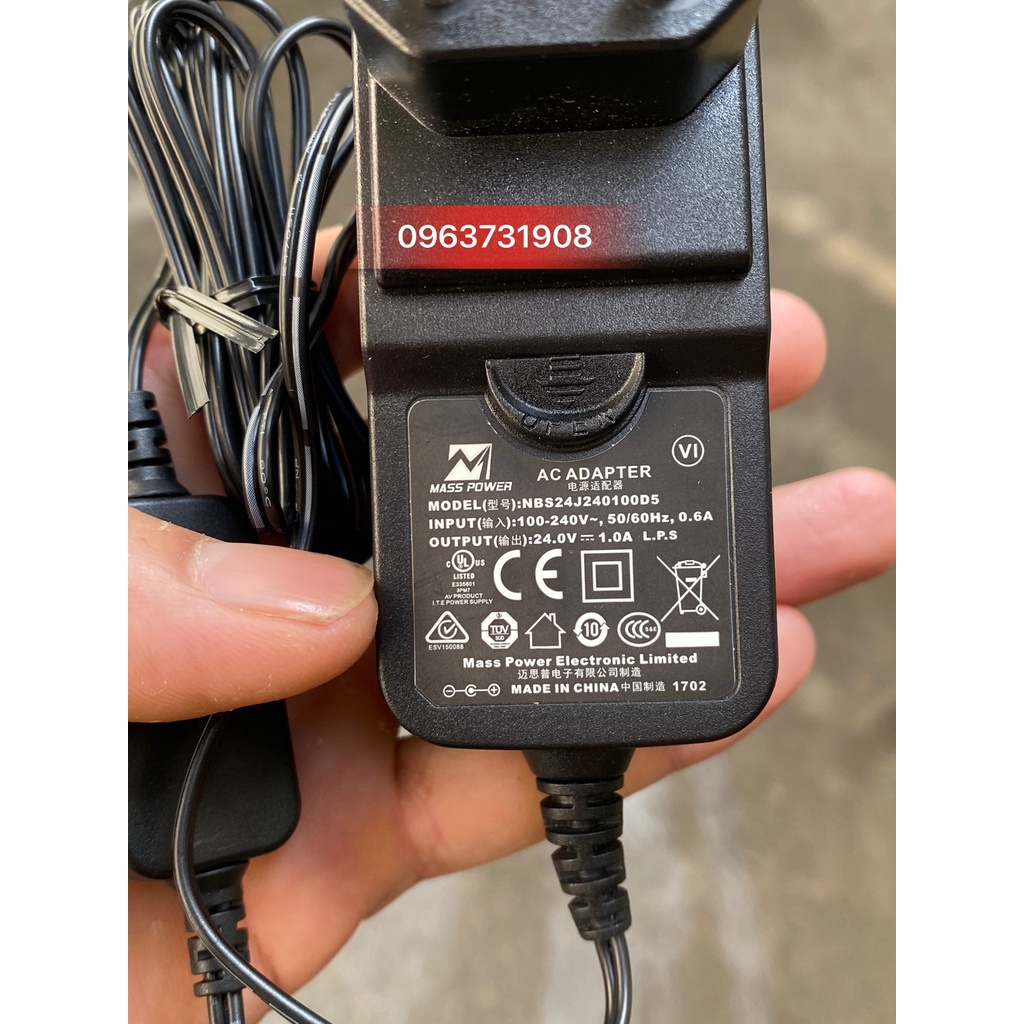 Cục nguồn 24V cho máy xông tinh dầu chính hãng