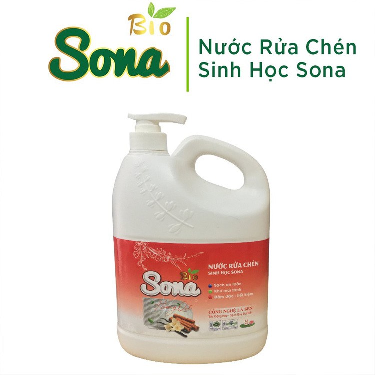 Nước Rửa Chén SoNa Hương Quế 1,6kg