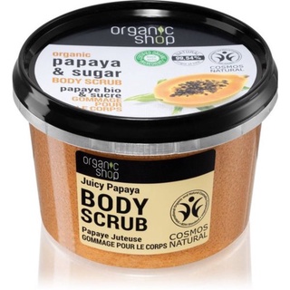 Tẩy tế bào chết organic papaya & sugar body 250ml