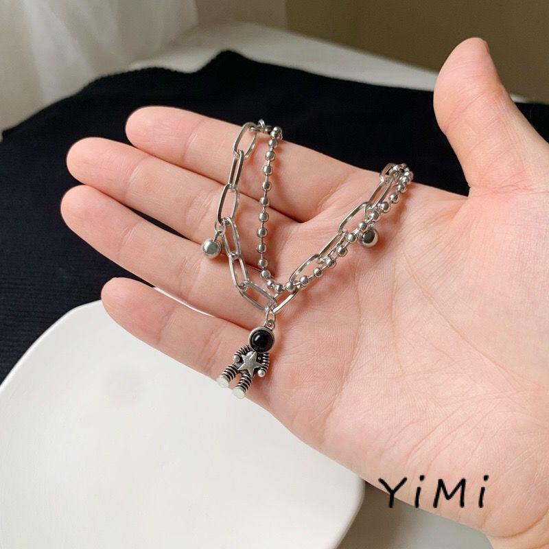 【Yimi.Vn】Vòng Tay Cặp Đôi Hình Phi Hành Gia/Ngôi Sao Dễ Thương Làm Quà Tặng Cho Bạn Gái