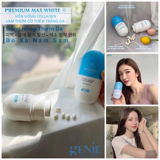 VIÊN UỐNG MAX WHITE PLUS GENIE 2020 | BigBuy360 - bigbuy360.vn