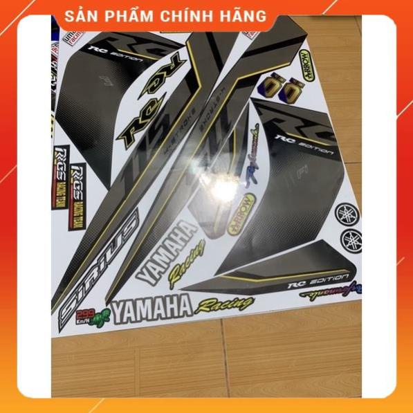 Tem sirius fi xám đen rc cao cấp - không bay màu