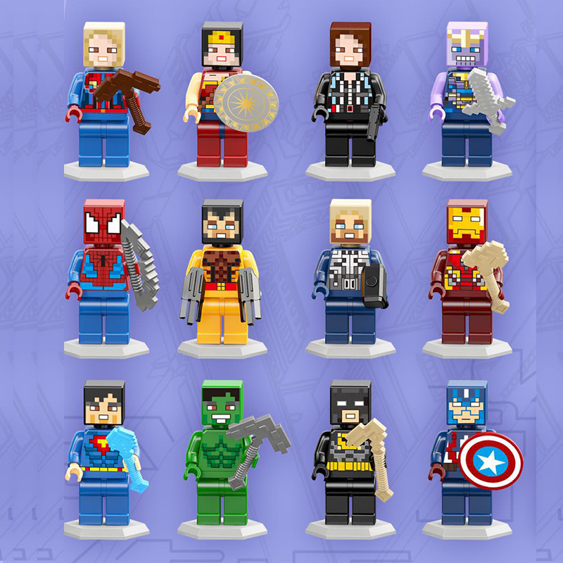 12 CÁI Marvel Super Heroes Avengers Avengers Bộ đồ chơi xây dựng LeGoIng Đồ chơi Khối xây dựng Iron Man Captain Super Man Hành động Hình viên gạch xây dựng cho trẻ em mẫu giáo Lứa tuổi 3+ Đồ chơi trẻ em Tương thích với tất cả các thương hiệu