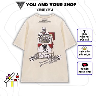 Áo thun tay lỡ YAYSHOP unisex nam nữ form rộng vải cotton mềm mịn Hộp Thuốc