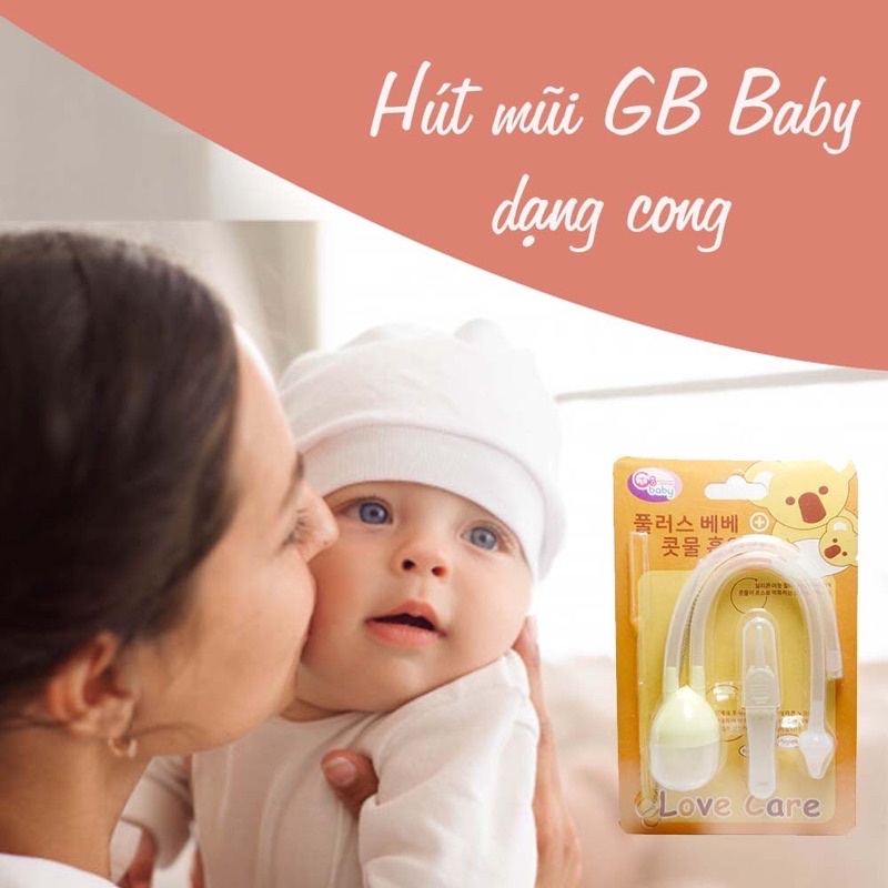 Hút Mũi GBBABY (loại cong ) màu vàng