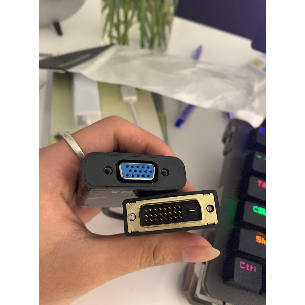👉 Cáp chuyển DVI 24+1 to Vga, cáp chuyển dvi to vga