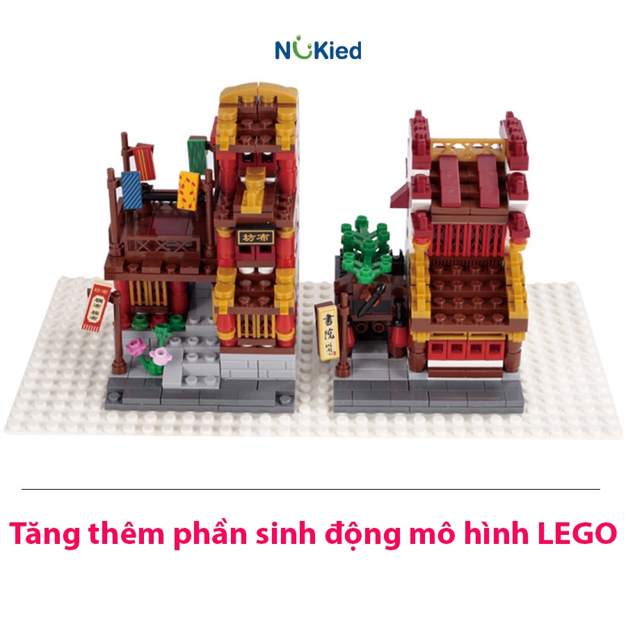 Tấm Lót Nền Trưng Bày Lego Miếng Dày Dẻo Đàn Hồi Mẫu Mới Đế Base KT 25,5x25,5 1024 Nút Hạt_Nukiedvn