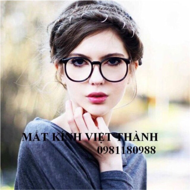 MẮT Kính mắt mèo bản to kính ngố giả cận gọng kính teen GM12