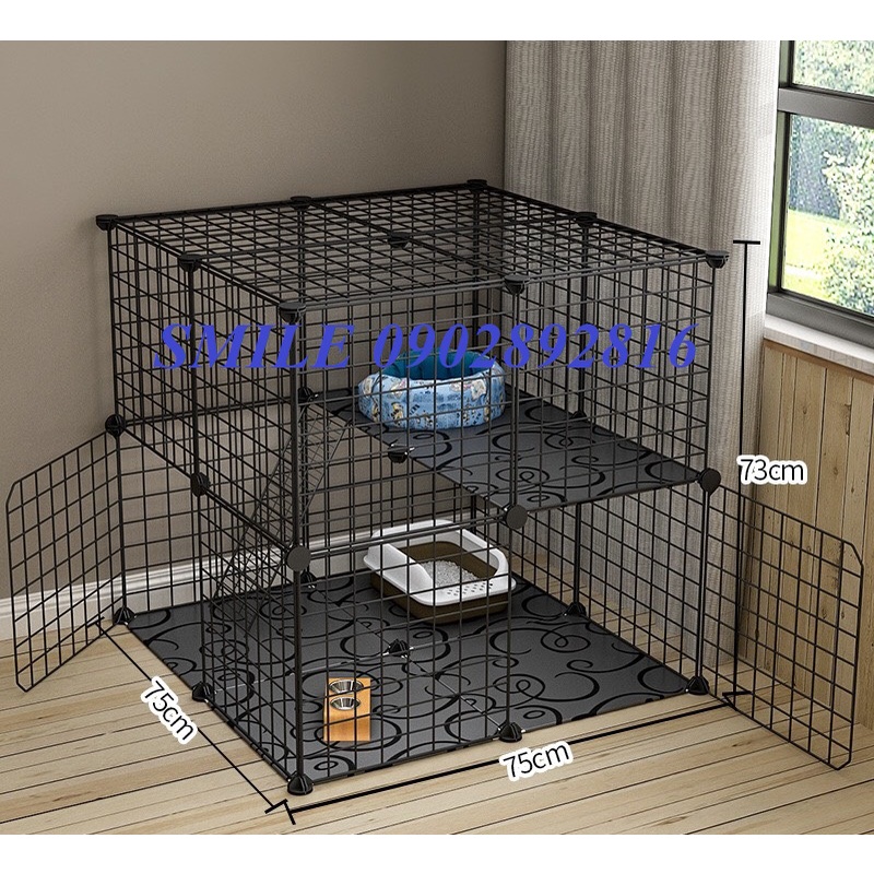 [MẪU MỚI] COMBO CHUỒNG, LỒNG LƯỚI THÉP CHO CHÓ MÈO THÚ CƯNG ĐA NĂNG HÌNH VUÔNG