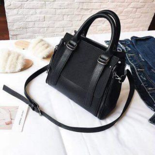 Túi đeo chéo nữ phối da lộn