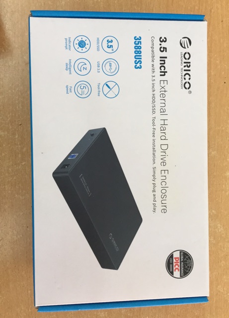 Hộp đựng ổ cứng máy bàn HDD Box 3.5 Orico 3588US3 CHÍNH HÃNG PHÂN PHỐI