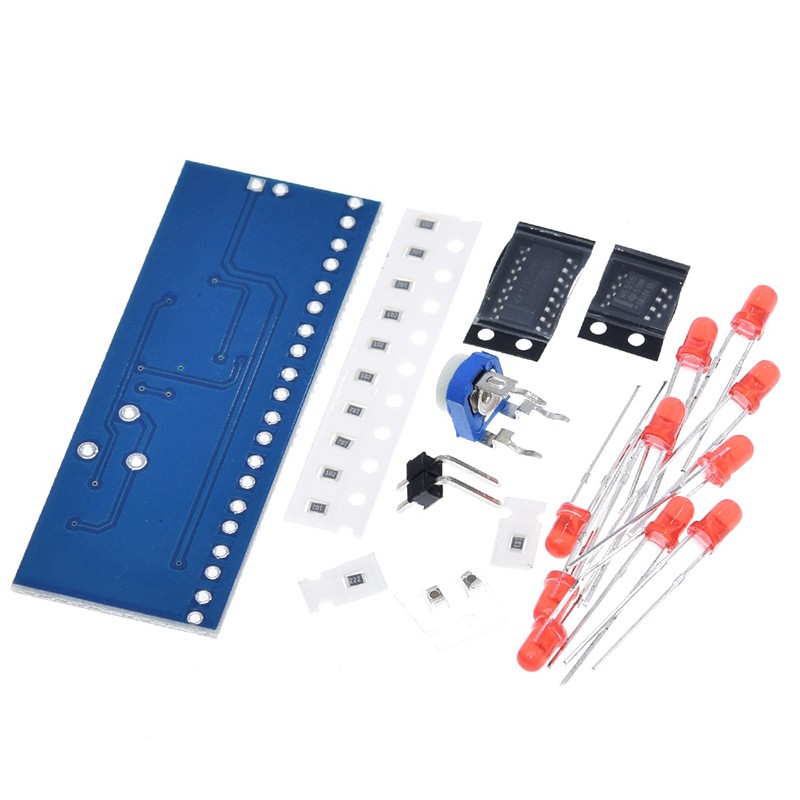 1 Bộ Mạch Đèn LED NE555 + CD4017 Chạy Điện