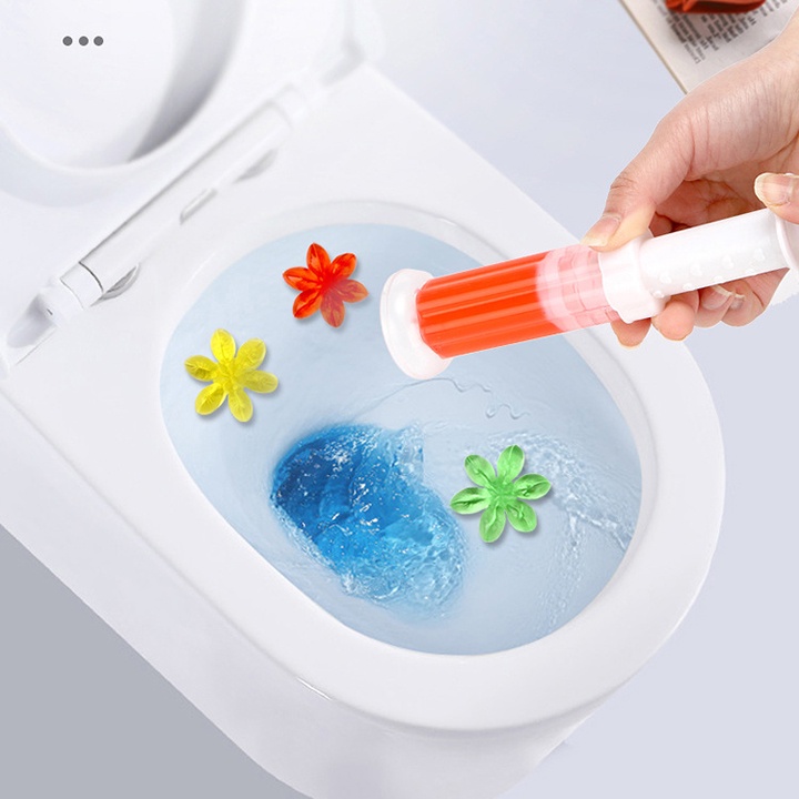 Gel khử mùi bồn cầu CSHome gel thơm khử mùi vệ sinh diệt khuẩn khử trùng sạch toilet hình bông hoa dạng thạch nhiều màu