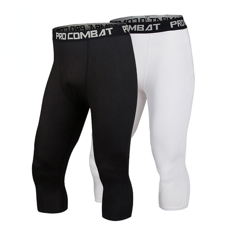 Quần Legging Nén 3 / 4 Cho Nam Tập Thể Thao
