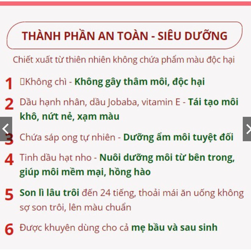 Son Hạnh Nhân Cao Cấp Không Chì Lagumi Dành Cho Mẹ Bầu Và Sau Sinh | BigBuy360 - bigbuy360.vn