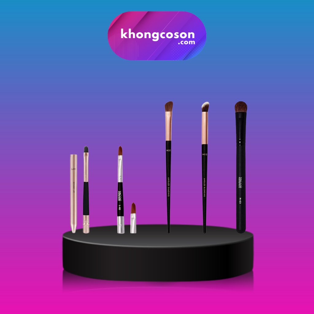 Cọ Trang Điểm, Cọ Môi, Cọ Mũi Vacosi Hàn Quốc Makeup Brush Các Loại L01-02, N01-03 - Khongcoson