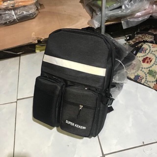 [ CHỐNG NƯỚC ] BALO PHẢN QUANG COLKIDS.CLUB ( TRẮNG/ĐEN )