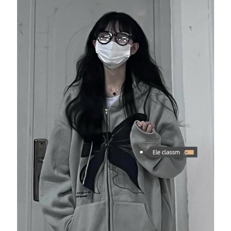 Áo khoác nữ hoodie zip