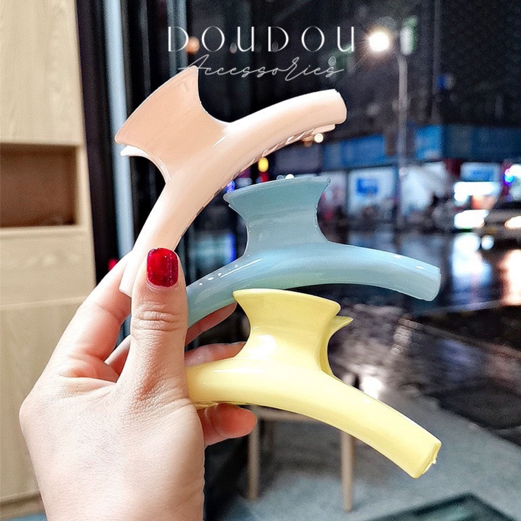 (XẢ HÀNG THANH LÝ) Phụ kiện tóc Doudou Cặp tóc Kẹp càng cua Hàn Quốc Hot Trend thời trang nhiều màu cực xinh ZJ010