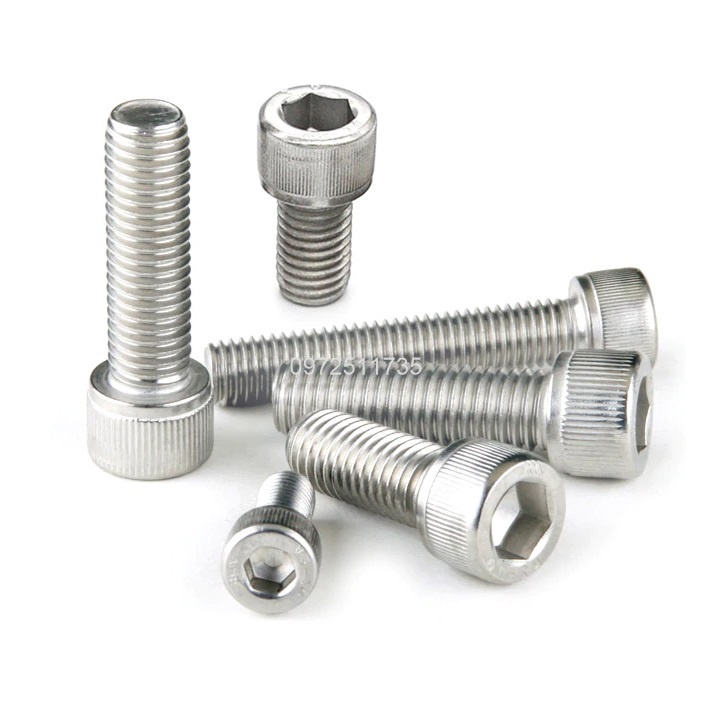 Bulong lục giác chìm đầu trụ INOX 6li M6