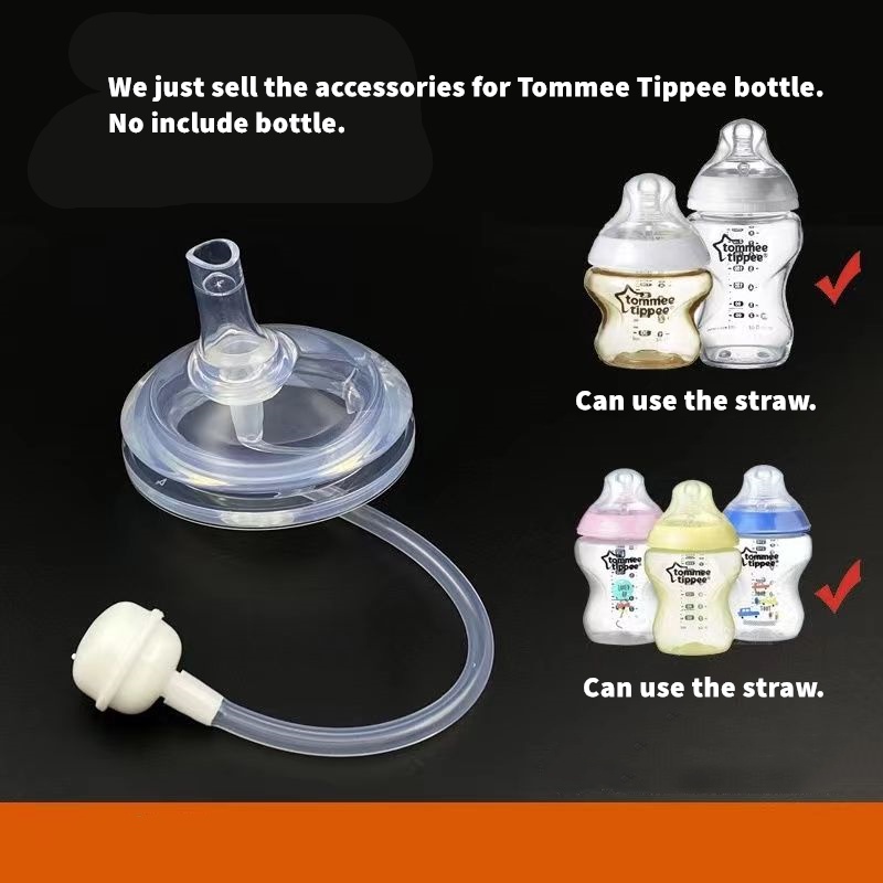 TOMMEE TIPPEE Ống Hút Thủy Tinh PP Đường Kính Rộng 6cm Kèm Ống Hút Cho Bé