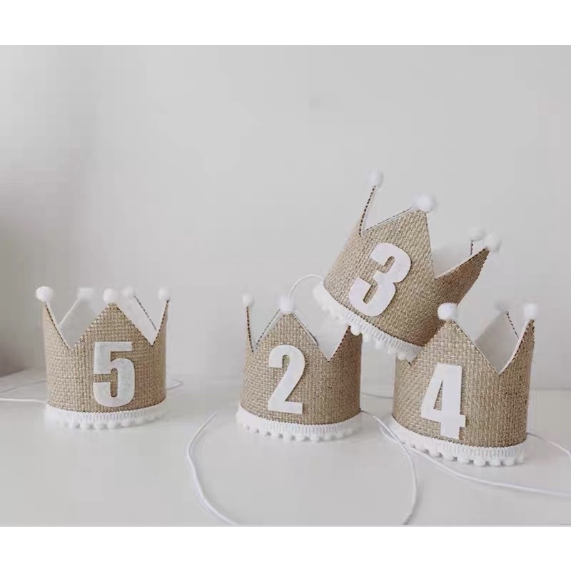 Vương miện sinh nhật cho bé 1, 2, 3 tuổi