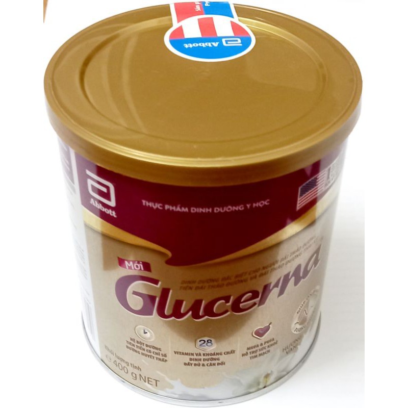 Sữa Bột Abbott Glucerna Hương Vani/Lúa Mạch 400g Hàng chính hãng, date mới nhất