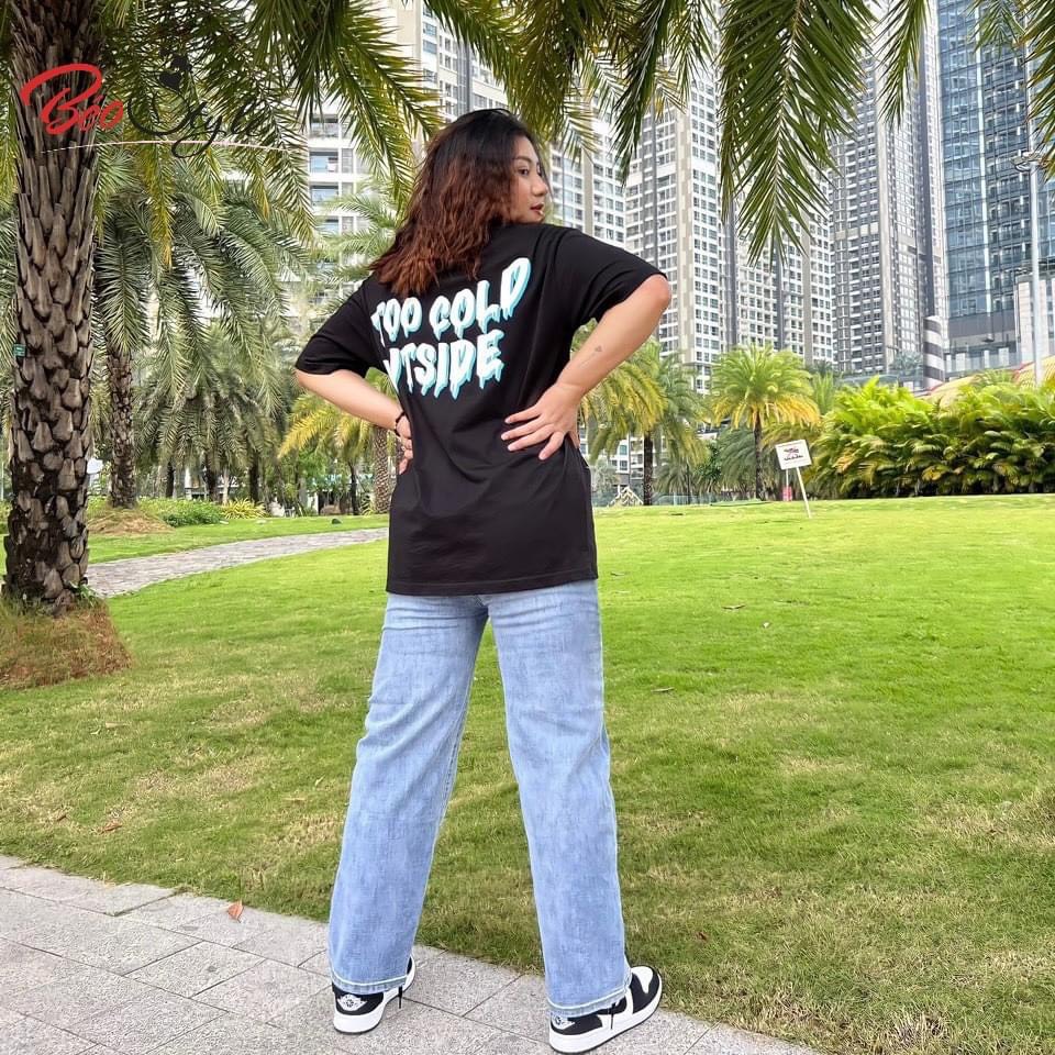 Quần Jean ống rộng hack dáng cực đỉnh Bigsize QJBS002 Dành cho các nàng từ 55-95kg | BigBuy360 - bigbuy360.vn