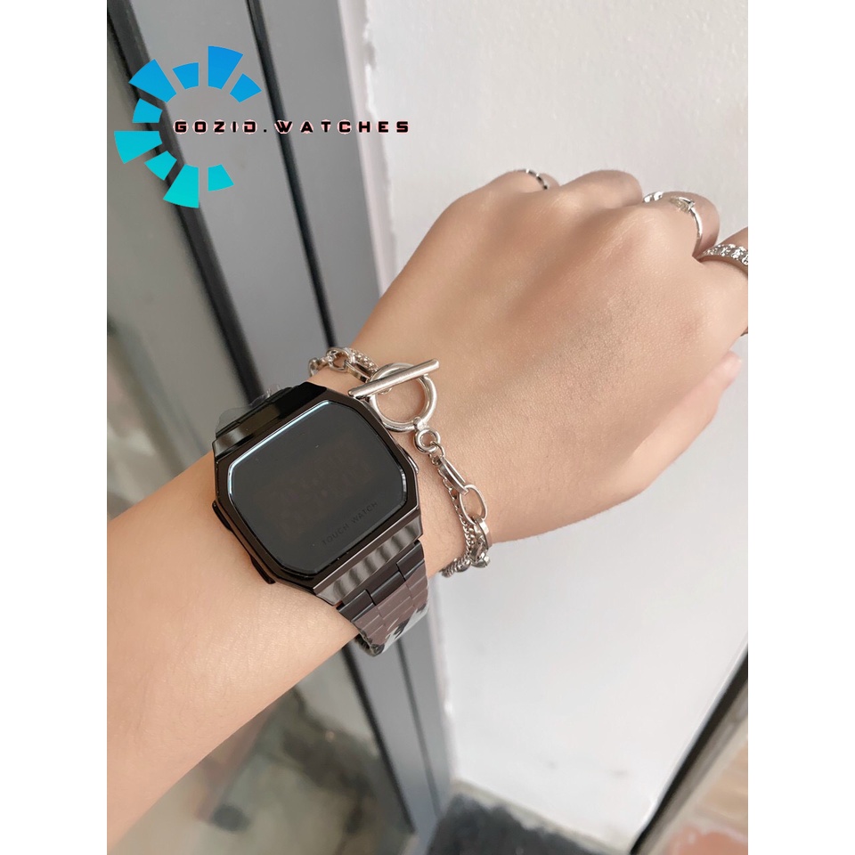 Đồng hồ nam, nữ Gozid Tráng gương LED cảm ứng cao cấp, dây thép sang trọng cho giới trẻ-Gozid.watches | BigBuy360 - bigbuy360.vn