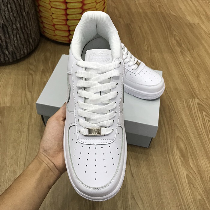 Dây Giày Thể Thao Màu Trắng, Đen Bản Dẹp Dệt Kim 1m2 2 lớp