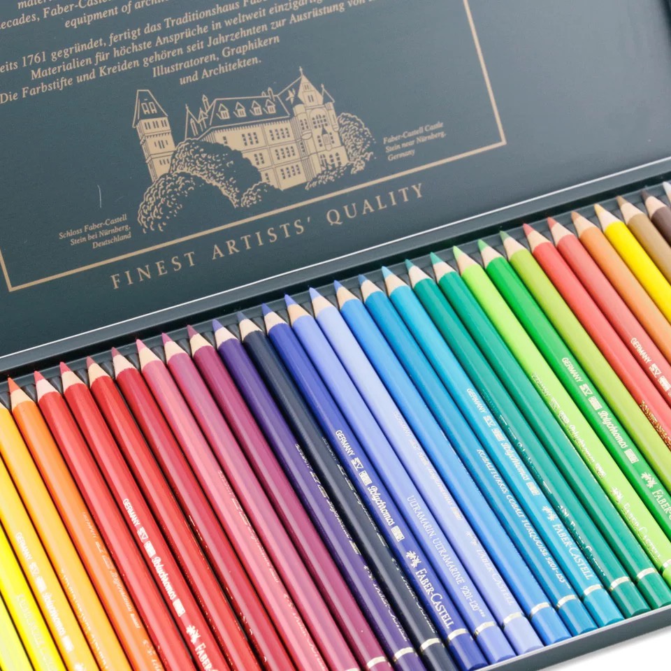 - Bộ bút chì màu hạng họa sĩ Faber-Castell Polychromos