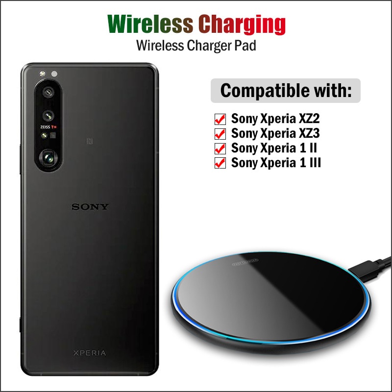 Đế Sạc Nhanh Không Dây 10W Cho Sony Xperia 1 II III XZ2 XZ3 Ốp