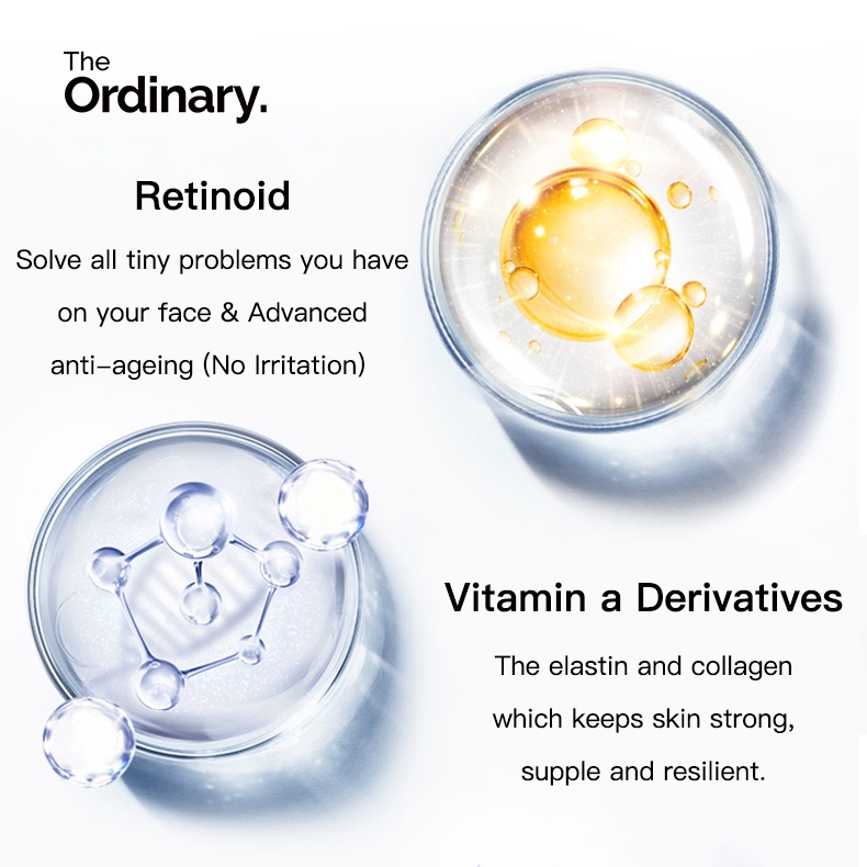 Tinh chất The Ordinary Retinol 1% In Squalane / Granactive Retinoid 2% tùy chọn giúp chống lão hóa giảm mụn 30ml