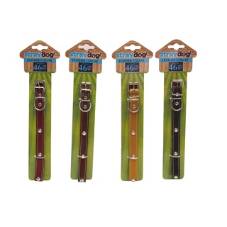 Dây đeo cổ chó bằng da 46cm uncle bills pg0003