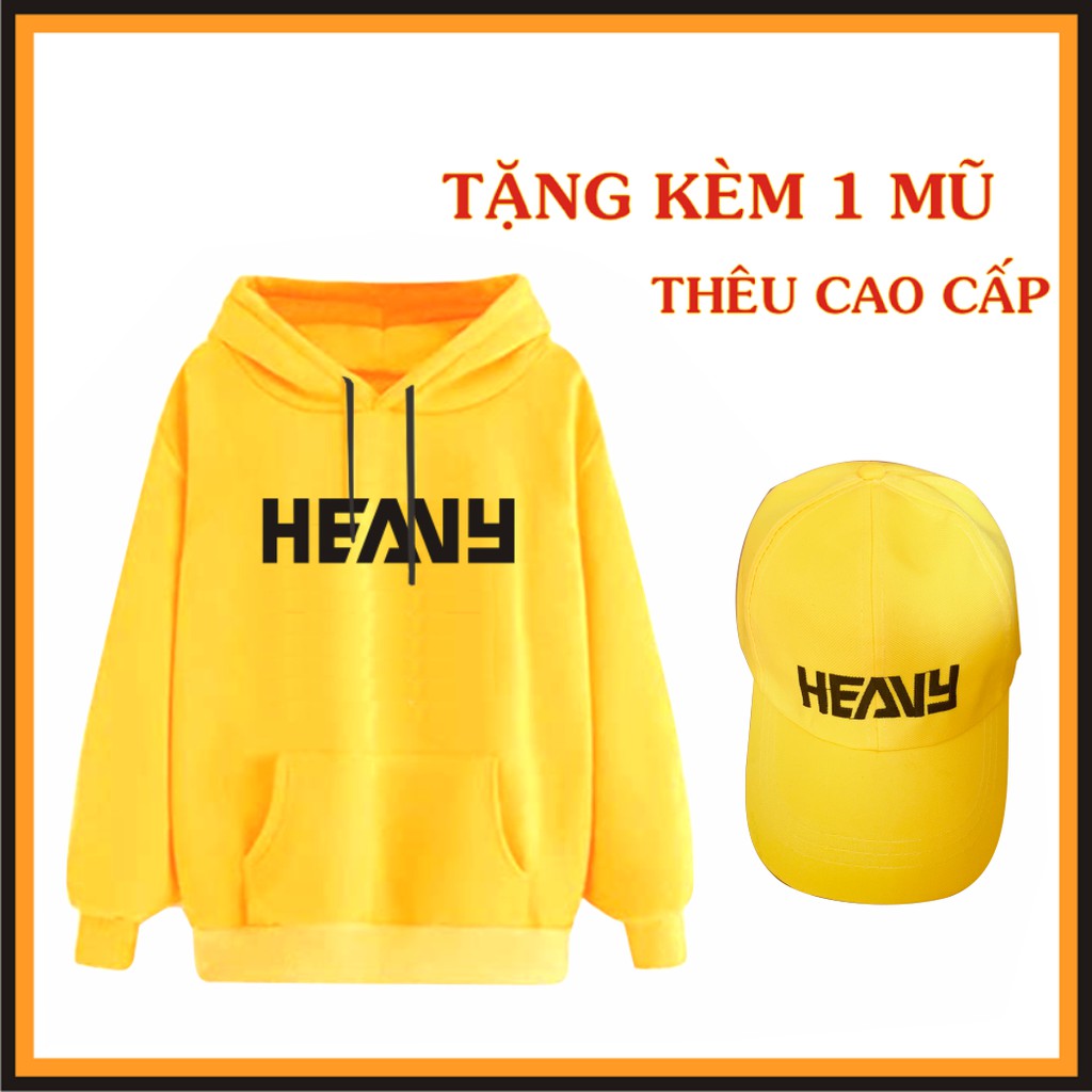 ÁO HEAVY ÁO KHOÁC HOODIE [ TẶNG NÓN THÊU HEAVY ] NỈ CAO CẤP Đủ Size Dành Cho Cả Nam Và Nữ | BigBuy360 - bigbuy360.vn