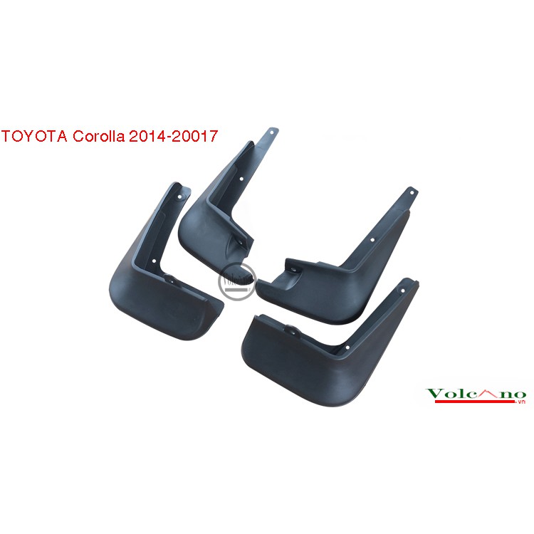 Bộ 4 chắn bùn Nhựa Dẻo cho xe ô tô Toyota Corolla 2003-2017 Mia Shop