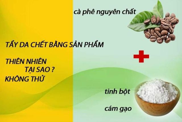 Cám gạo cafe handmade 120g, tẩy tế bào chết body, giảm viêm nang lông | BigBuy360 - bigbuy360.vn