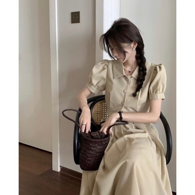 [398] Set Áo Sơmi Phối Cổ Mix Chân Váy Xếp Ly 3 Màu Siêu Xinh Có Ảnh Thật