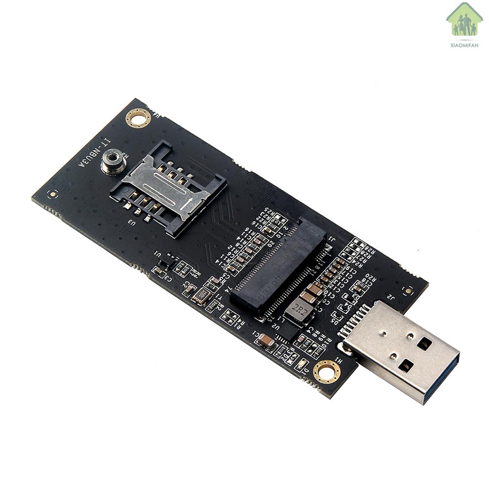 NA M.2 NGFF to USB3.0 Adapter Card (M.2)KEY B to USB3.0 Converter 3G/4G Module Development Board with SIM Card Slot for PC Laptop