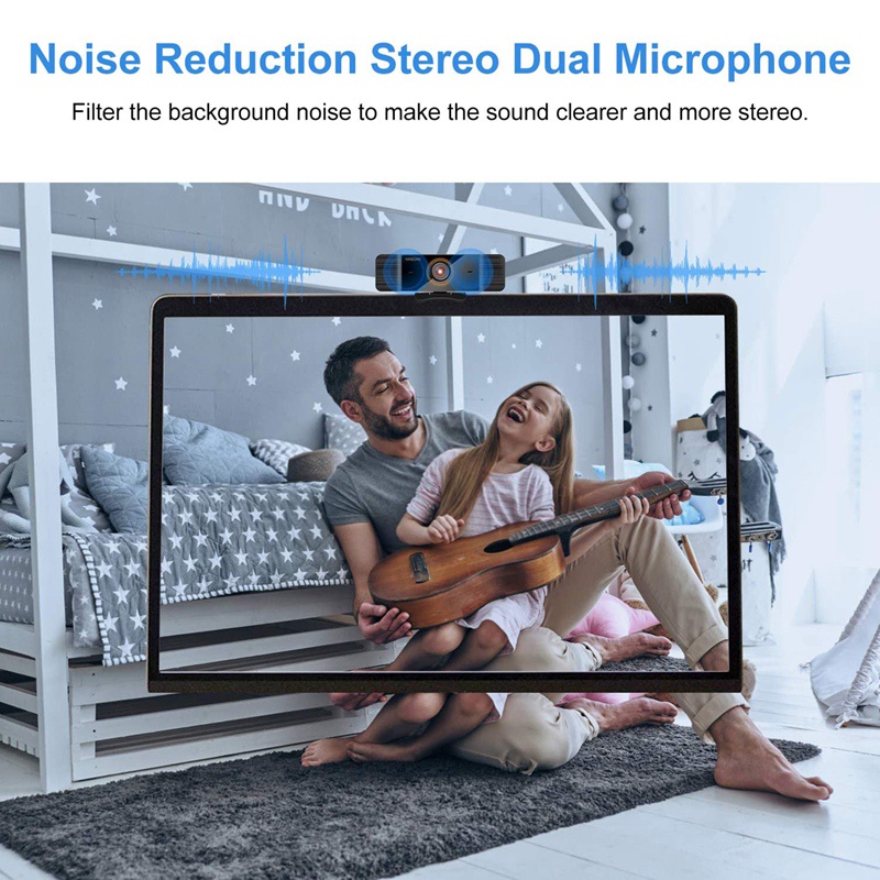 Webcam 1080p Tích Hợp Micro Xoay 360 Độ Cho Pc Laptop | BigBuy360 - bigbuy360.vn