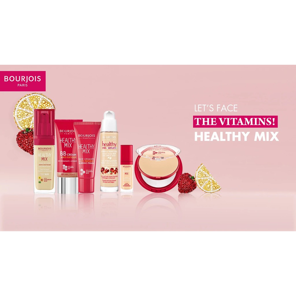 Paris France Beauty - Phấn Phủ Trang Điểm Dưỡng Da Bourjois Healthy Mix Anti Fatigue 11gr